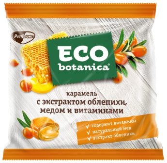Карамель облепиха,мед, витамины ECO botanica, 200гр 