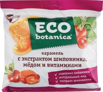 Карамель шиповник,мед, витамины ECO botanica, 200гр 