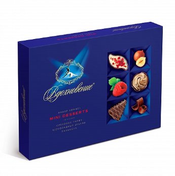 Набор шоколадных конфет Вдохновение в ассортименте Красный Октябрь 170гр 