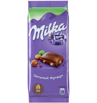 Шоколад молочный с фундуком Милка 90 г