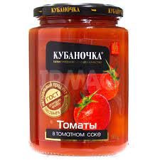 Томаты в томат. соке, Кубаночка, 680гр 