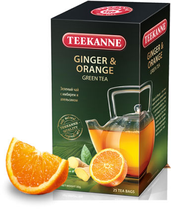 Чай зеленый с имбирем и апельсином Teekanne 25п 