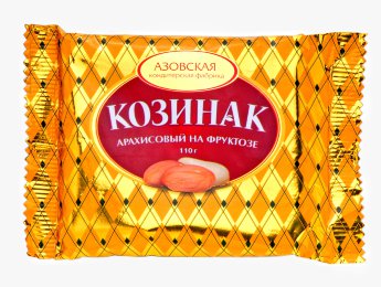 Козинак арахисовый на фруктозе КФ Азовская 110 г 