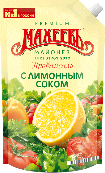 Майонез Провансаль с лимонным соком 47%, Махеевъ, 350 гр 