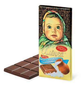 Шоколад Много молока Аленка, Красный Октябрь100 гр 
