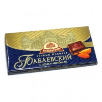 Шоколад тёмный с  цельным миндалем Бабаевский 100г