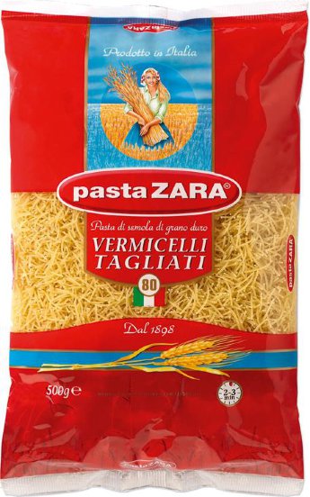 Макароны Вермишель pasta Zara, 500гр 