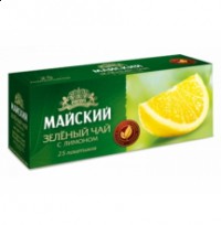 Чай зеленый с лимоном Майский 25пак.