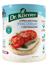 Хлебцы хрустящие Рисовые, Dr.Korner, 100гр