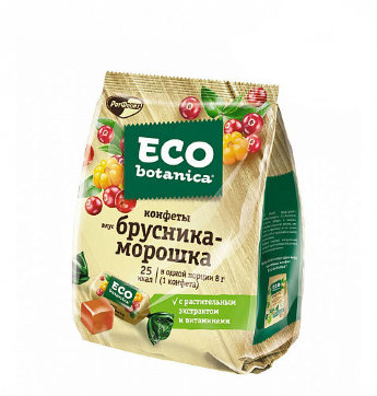 Конфеты брусника-морошка ECO botanica, 200гр 