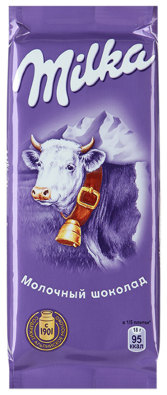 Шоколад молочный Милка 90 г 