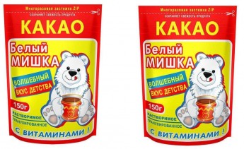 Какао-напиток растворимый Белый мишка, 150гр 