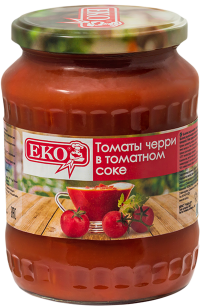 Томаты Черри в томатном соке ЕКО 720мл