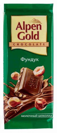 Шоколад молочный Фундук Alpen Gold 90г