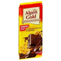 Шоколад молочный Соленый арахис и крекер Alpen Gold 90г