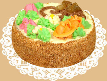 Торт Бисквитно-кремовый, кг 