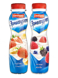Йогурт питьевой в ассорт. 1,2%, Эрмигут, 290мл